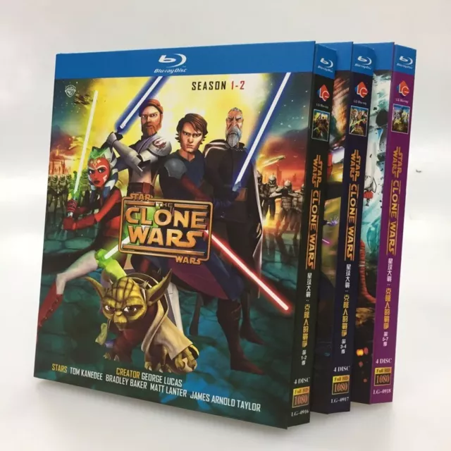 STAR WARS: THE Clone Wars: Temporada 1-7 Serie de TV Blu-ray BD 12 Discos  Toda la región EUR 105,46 - PicClick ES