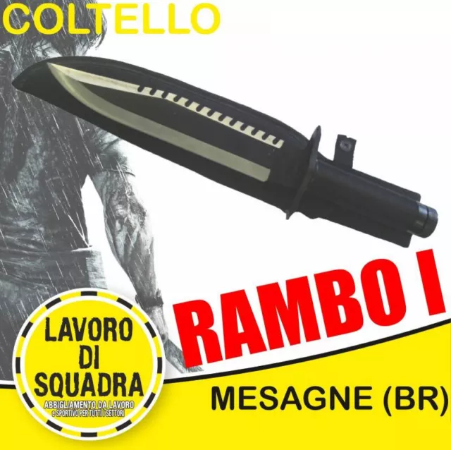 Coltello CACCIA E PESCA Rambo 1 Messer FIRST BLOOD PART I Bowie Knife