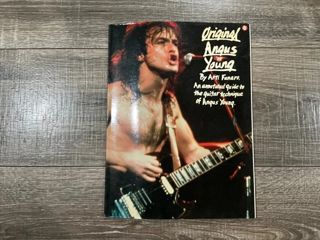 ORIGINAL ANGUS YOUNG Songbook Technique Guide Guitar Tab Arti Funaro ...