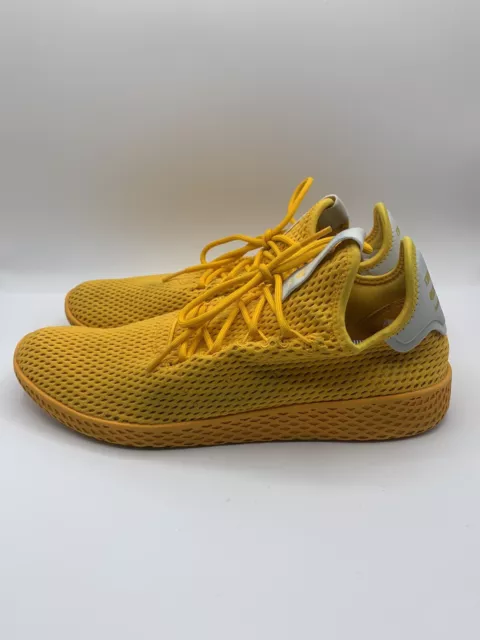 adidas Originals x Pharrell Williams Tennis HU Sneakers In Yellow CP9767