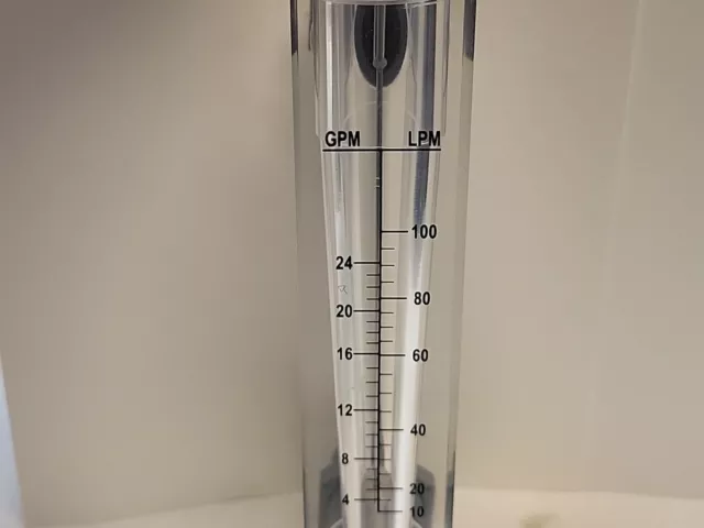 Flowmeter Water Flow Meter 4-24 GPM   New out of box