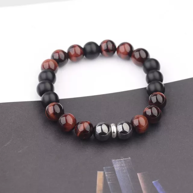 Bracelet en acier inoxydable pour hommes, 8 pouces de longueur, 10mm, œil...