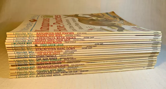 I Wonder Why Books 21 x Bundle,  Educational Paperback Animals, Science , Dinos