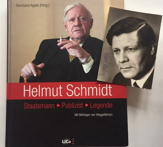 Carte Autographe Helmut Kohl – Signée – Originale – Chancelier Allemand