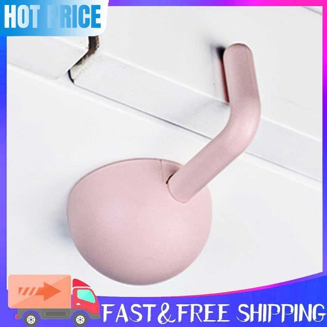 Baby Proofing Cabinet Lock Anti-pinch Adhesive Security Protector (Pink)