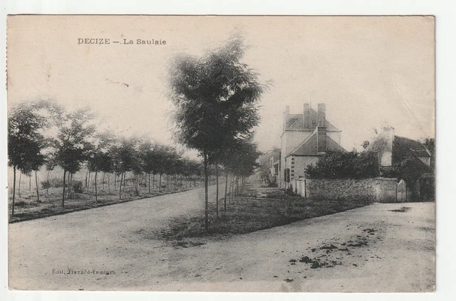 DECIZE - Nievre - CPA 58 - la saulaie - leger pli à droite