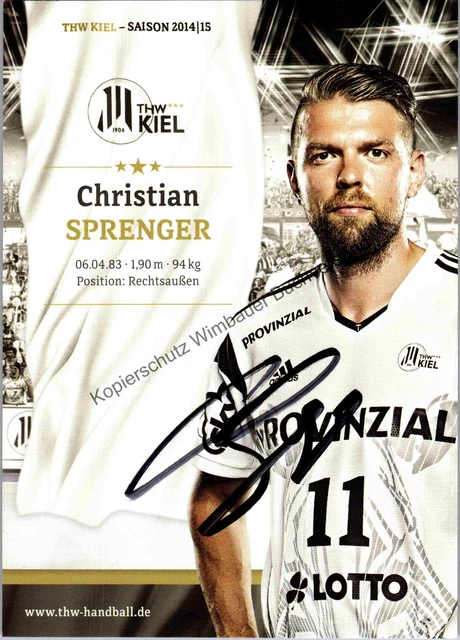 Original Autogramm Stefan Lövgren THW Kiel Handball /// Autogramm