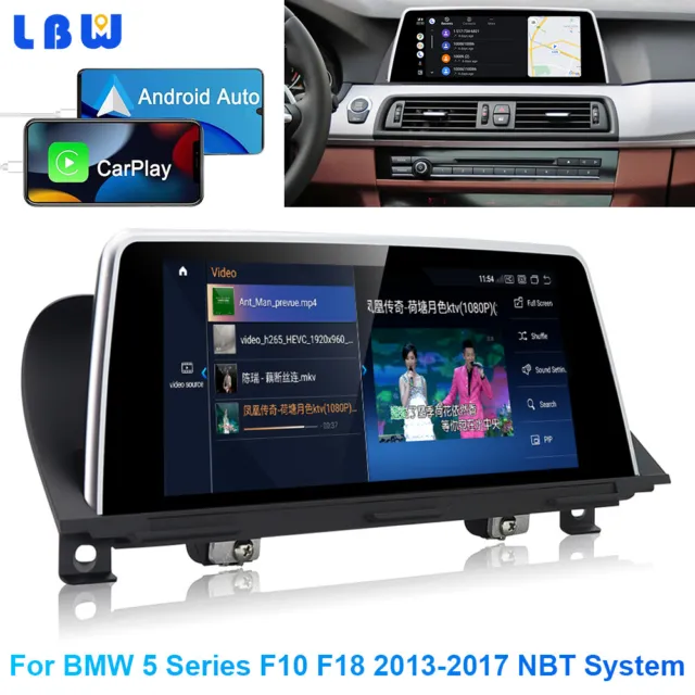 Car GPS Nav Video Wireless Carplay For BMW 5 Series F10 F18 2013-2017 NBT System