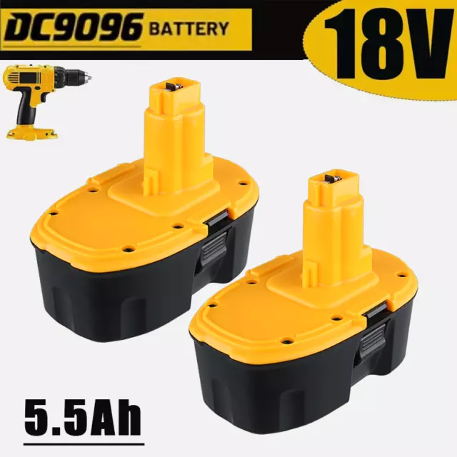 2Pack 18 Volt XRP 5.5AH Battery For Dewalt DC9096-2 DC9098 DC9099 DW9096 DC9096