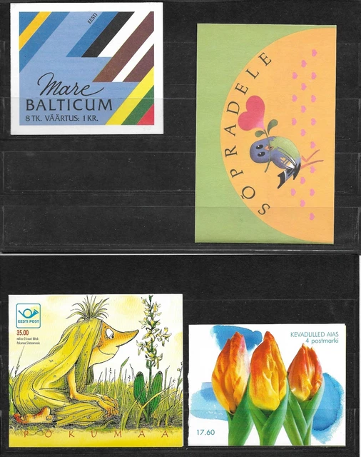 Estland Markenheftchen 1 + Mi 199 bis 457 postfrisch **, AUSWAHL  (MHE 1085/1088
