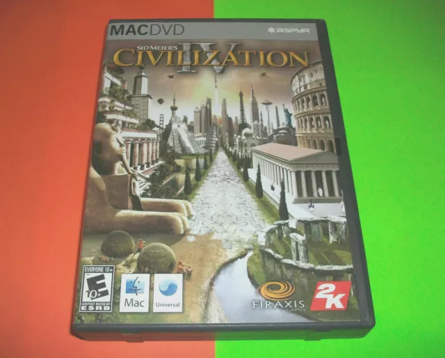 ⭐ Sid Meier's Civilization Iv - Apple Mac Osx Dvd Game 2006
