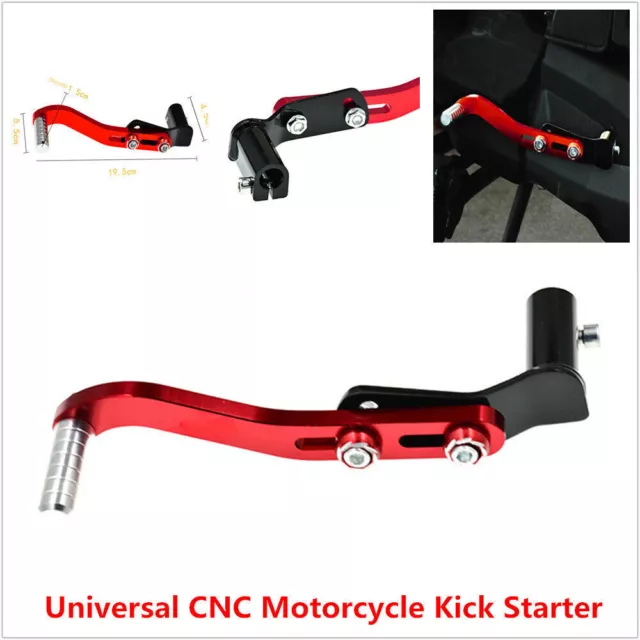 CNC Motorcycle Bike Kick Starter Lever Pedal Gear Lever AluminumAlloy Adjustable