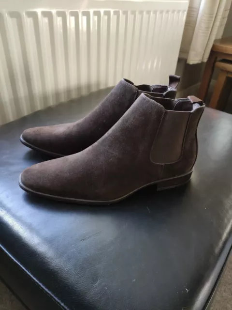 MENS SUEDE CHELSEA boots - 9 £9.00 - PicClick UK