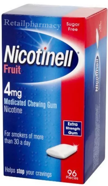 Nicotinell Goma Fruta 4mg De 96 Multi Pack (( 2 3 6)) Largo Caduca = 10/2025