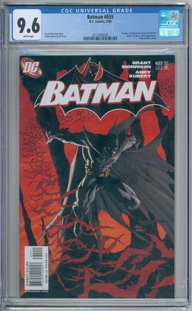 Batman 655 CGC Graded 9.6 NM+ 1st Damian Wayne DC Comics 2006