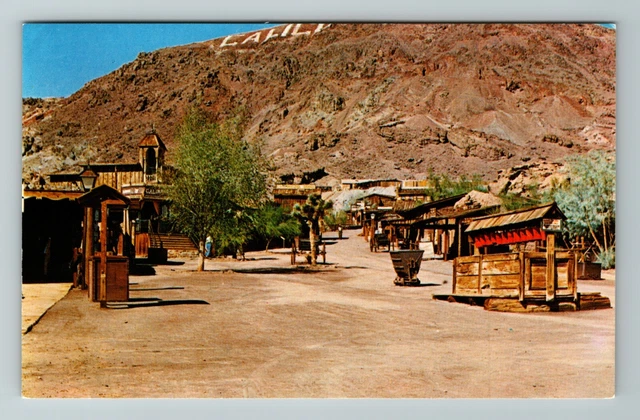 Barstow CA- California, Calico Ghost Town, Outside View, Vintage Postcard