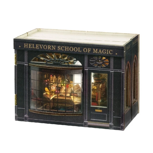 Ltteaoy Book Nook Serre Naturelle – Kit Maison Miniature 3D Bois Avec LED – DIY Adulte/Ado 14+ – Cadeau Décoration Bibliothèque