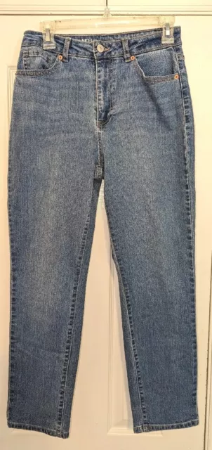 No Boundaries Medium Wash High Rise Mom Jeans Size Junior 7 NWT
