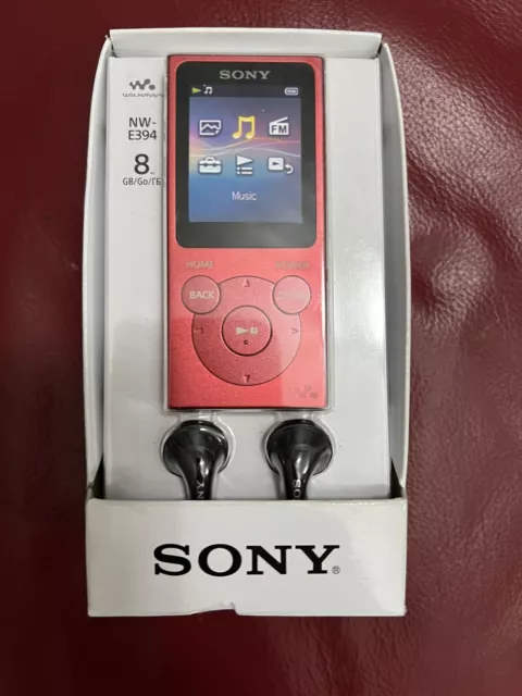 Buy Sony NWE394R, 8GB, MP3 Player w/ FM Radio, Red