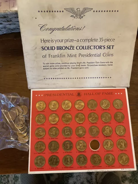 bronze presidential coins