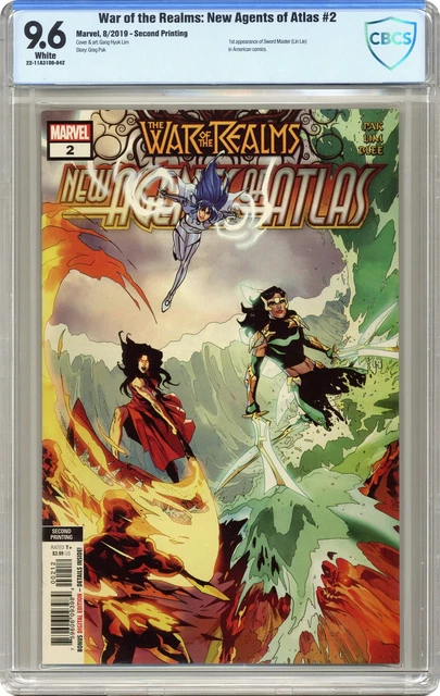 War of the Realms New Agents of Atlas #2C Lim Variant 2nd Printing CBCS 9.6 2019