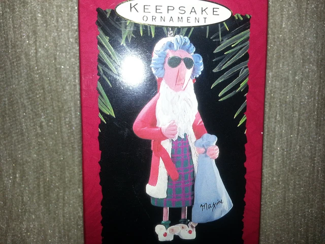 Hallmark Recuerdo 1993 Maxine En Túnica Paquetería Saludos Navidad Adorno Nuevo