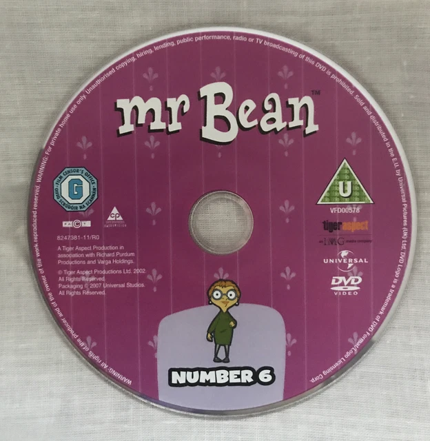 MR BEAN ANIMATED, Disc Number 6 From Box Set, DISC ONLY, NO CASE OR