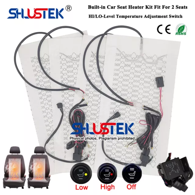 Universal Car Seat Heater Kit 12V Car Seat Heating Pad Winter Heating Warmer