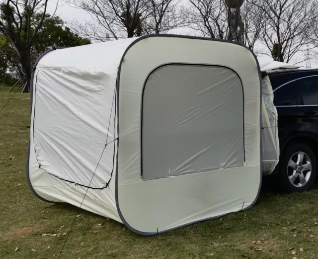 Outdoor Car Rear Tent Self-driving SUV Car Build Pop-up Tent white Japan Shelter