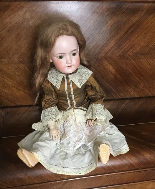 PETITE POUPÉE ANCIENNE tête porcelaine marquages nuque Germany 390 13