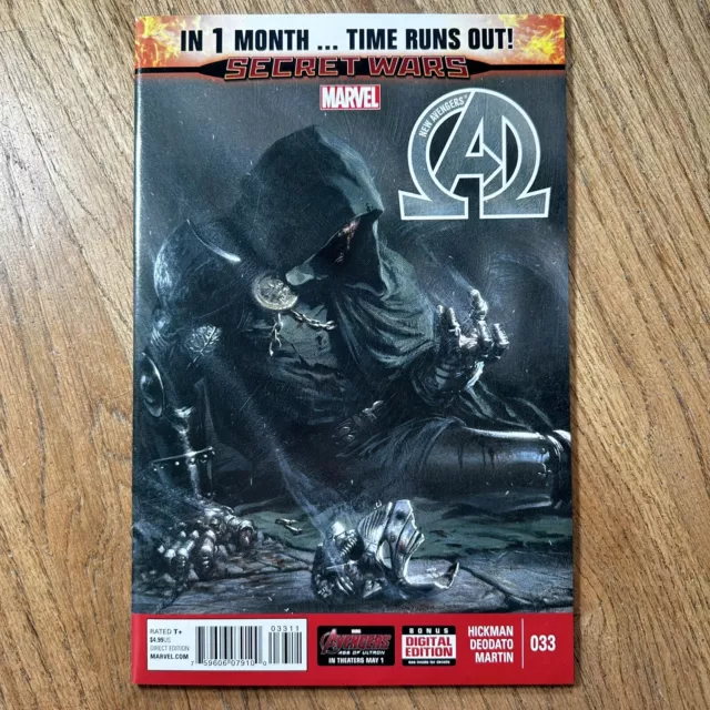 New Avengers 33 Secret Wars Marvel 2015 NM Dr Strange 3: Time Runs Out Movie🔥🔑