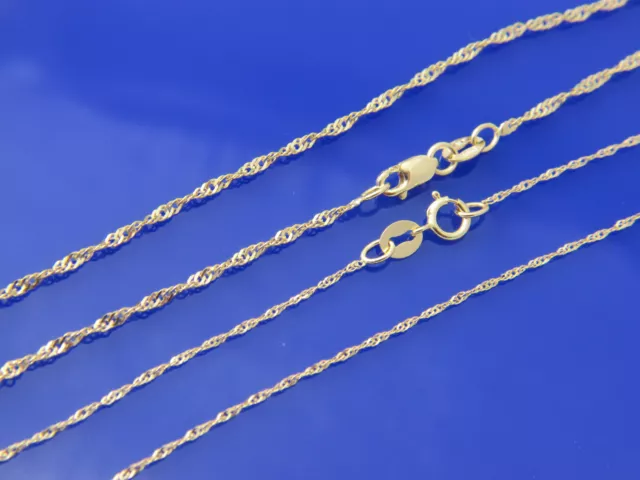 solid 10k gold Singapore chain real 10k gold necklace