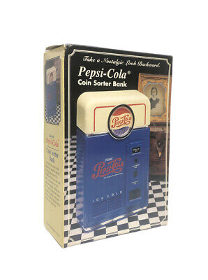Pepsi Cola Coin Sorter Bank Collectible in Original Box & Packaging 1996 Vintage