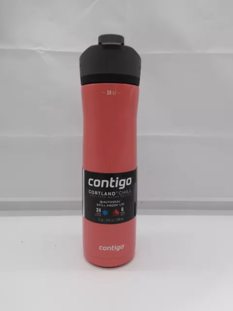 Contigo Corland Chill 2.0 AUTOSEAL 24oz Stainless Steel Water Bottle Pink