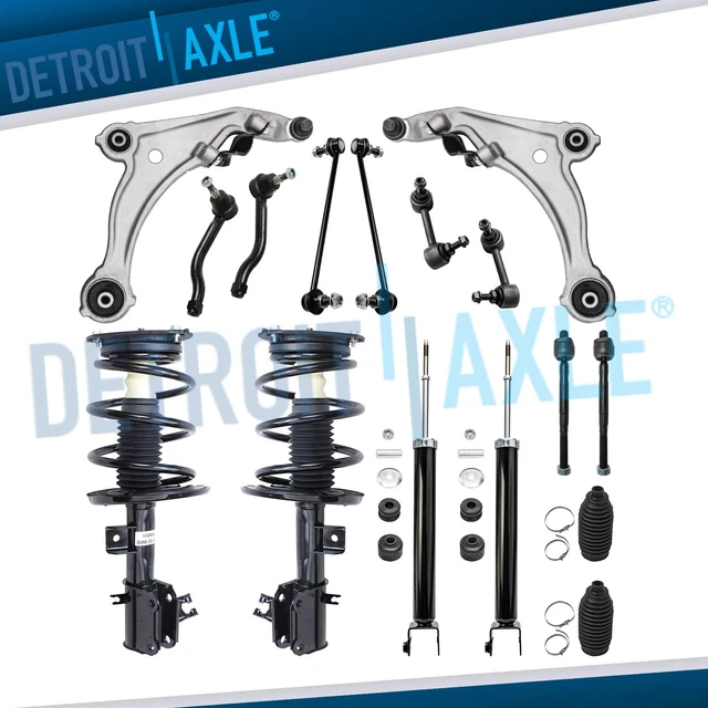 16pc Front Struts Rear Shock Control Arms Suspension Kit for 09-14 Nissan Maxima