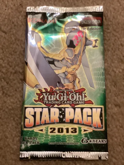 Yu-Gi-Oh Star Pack 2013 - 1st Edition Booster Pack -NEW Sealed- Free UK Postage