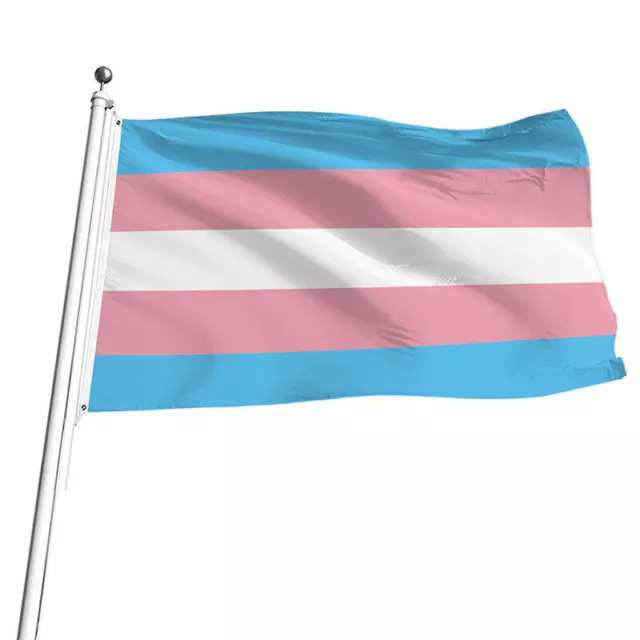 Transgender LARGE Flag 90x150 cm Trans Pride LGBT Lesbian Gay rainbow Mardi Gras 2
