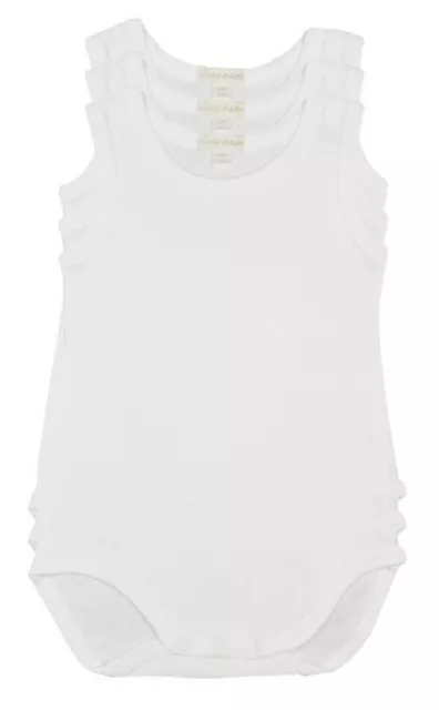 3 body neonato bimba bimbo in cotone Liabel Spalla Larga T457 bianco