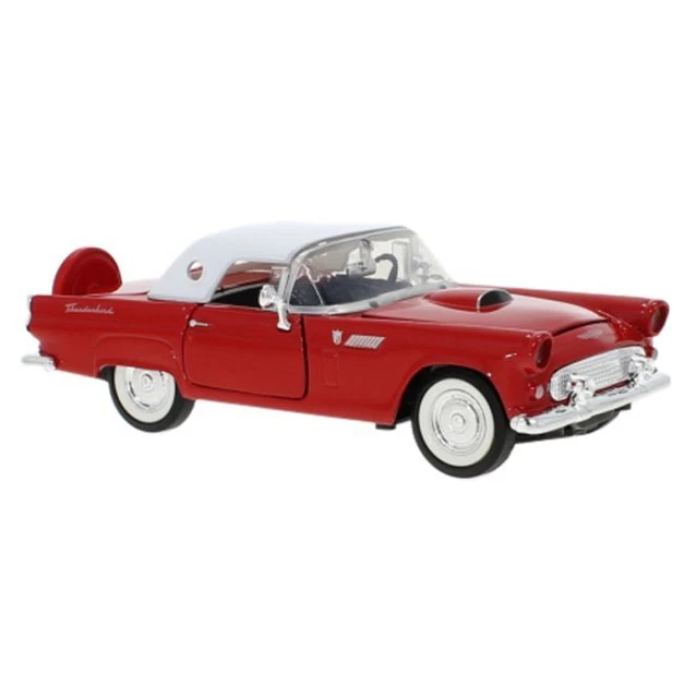 Modellfahrzeug Ford Thunderbird, rot/weiß, 1956.