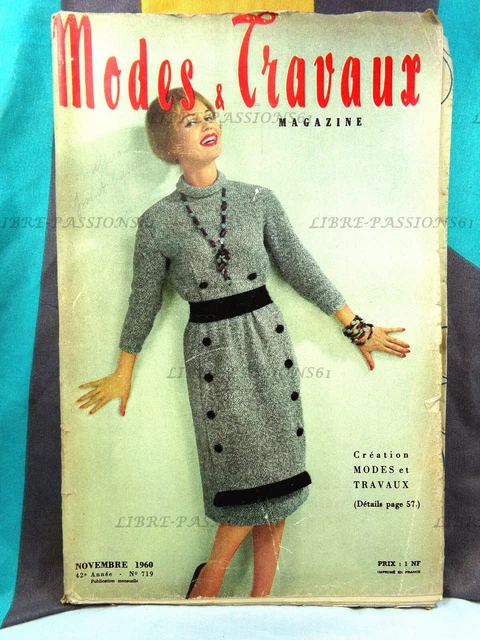 Magazine Modes & Travaux De Novembre 1950 - Edition Française Vintage - Etat Très Bon