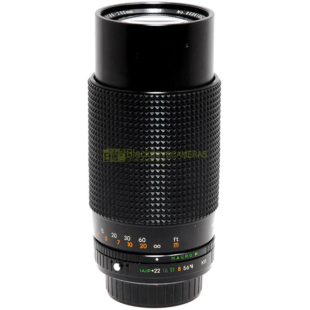 Sears 80/200mm. f4 Mc Ka Objective Macro 1:5 for Cameras Release Pentax K-A