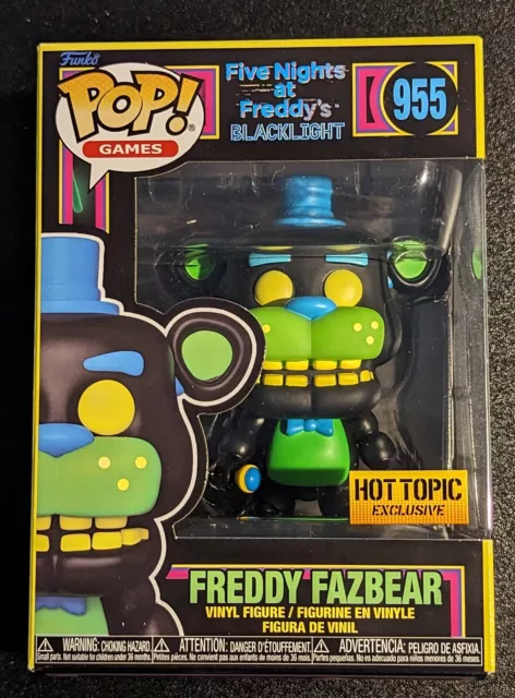 Funko Pop Games #955 - Five Nights at Freddy's - Freddy Fazbear (Blacklight  Exclusive) 