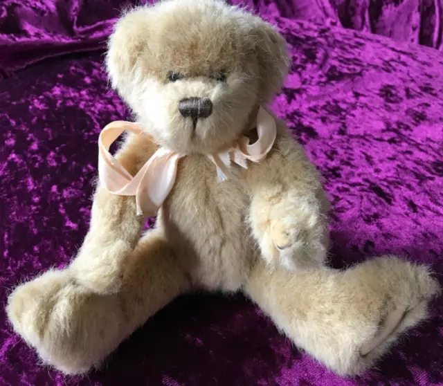 PMS UK Teddy Bear Jointed Moving Arms Legs Head 27cm Brown VGC