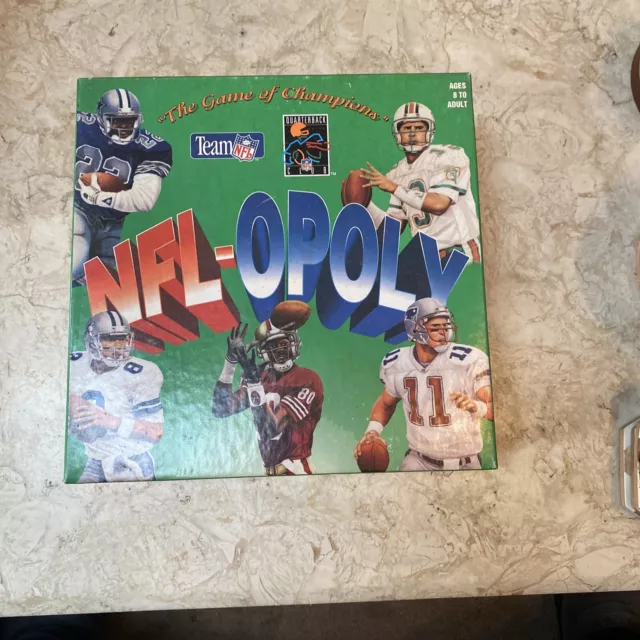 NFL-OPOLY Board Game The Game Of Champions Vintage 1994 Edition Pre Owned