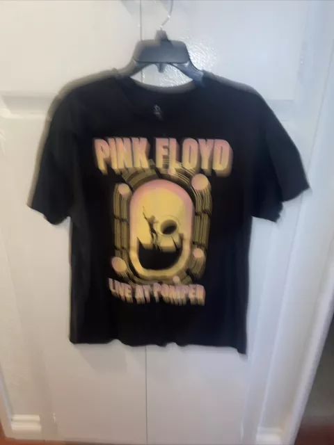 Pink Floyd Live At Pompeii T-Shirt Men's XL Short Sleeve Music Crew Neck Black