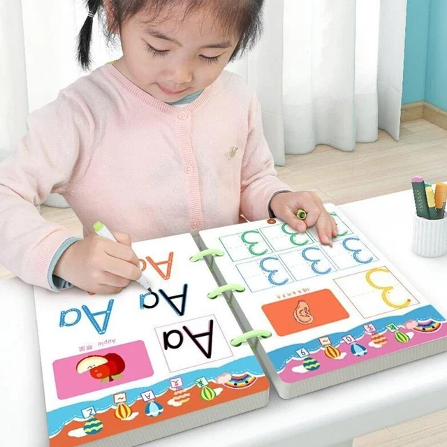 Magical Tracing Workbook Set, Letter Tracing Practice For Kids Workbook tT4 B2G1