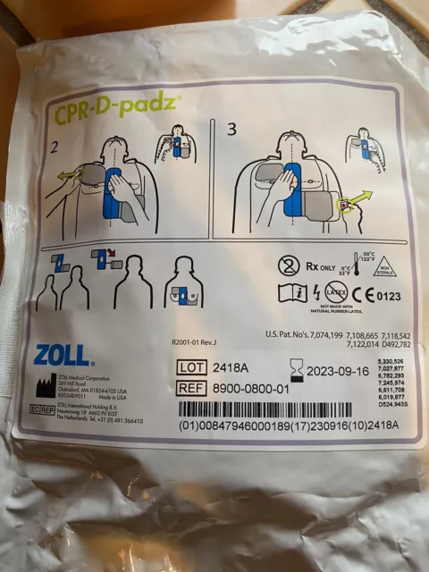 Zoll CPR-D-PadZ Defibrillator Electrode Pads New
