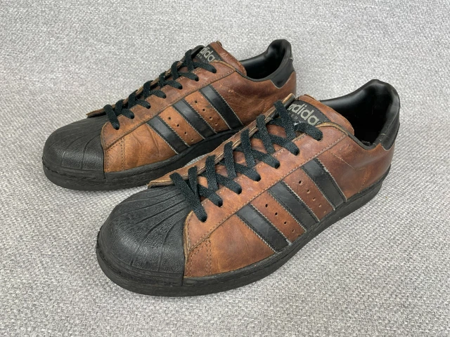 ADIDAS ORIGINAL SUPERSTAR Waxed Leather Black Size 7 UK S79470