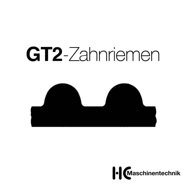 Zahnriemen GT-Profil, GT2, Breite: 6, 9mm, Neopren mit Aramidkern - Meterware