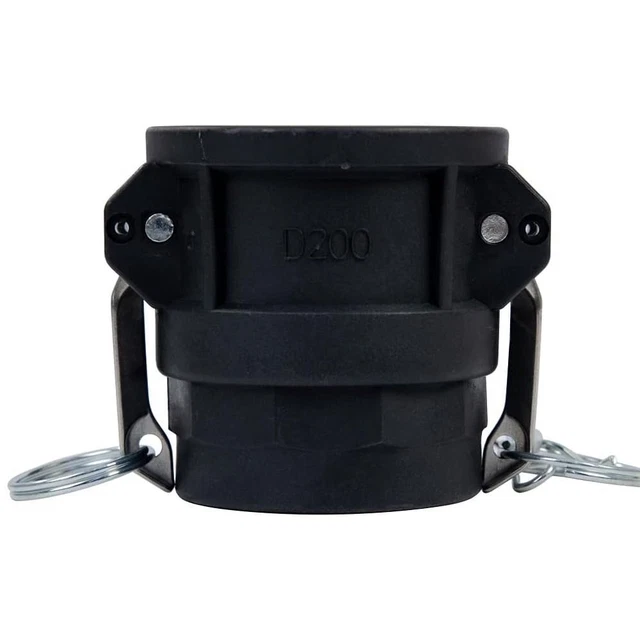 Rubinetti standard tipo D 2 pollici cam lock nero tenditore rapido acqua, olio